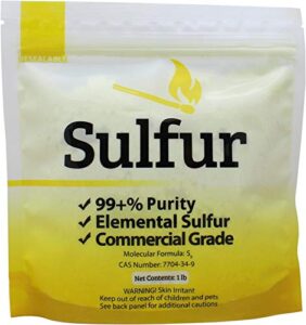 duda energy 1 lb yellow sulfur powder fertilizer, commercial grade, elemental