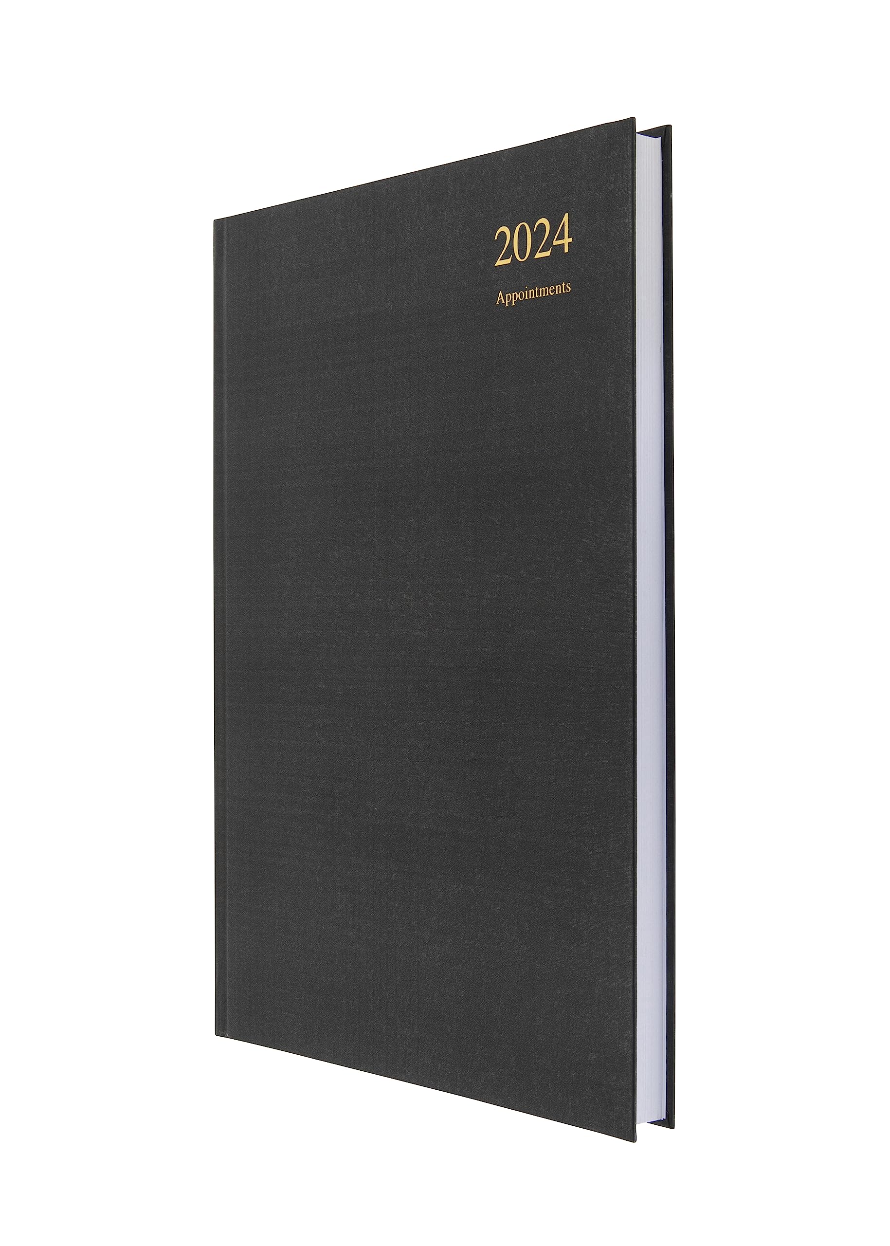 Collins Essential 2024 Daily Planner With Appointments - Recycled Paper - Daily Calendar 2024 Page A Day Diary & Appointment Book - A4 Business, Academic and Personal Planner (Black)