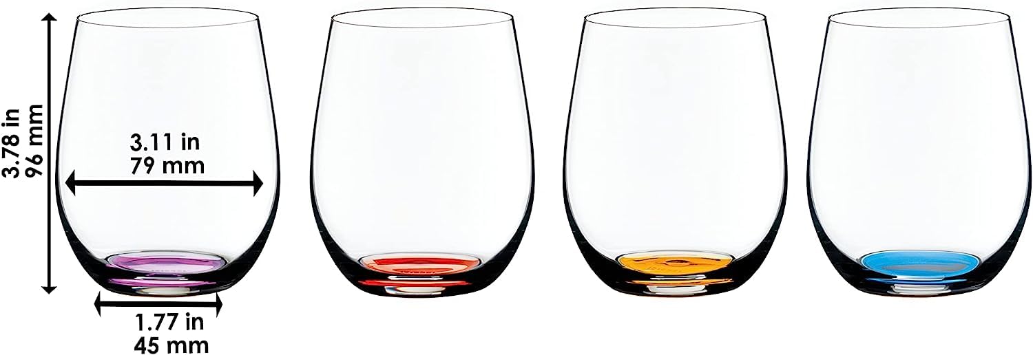 Riedel The O Wine Tumbler Happy O, Set of 8