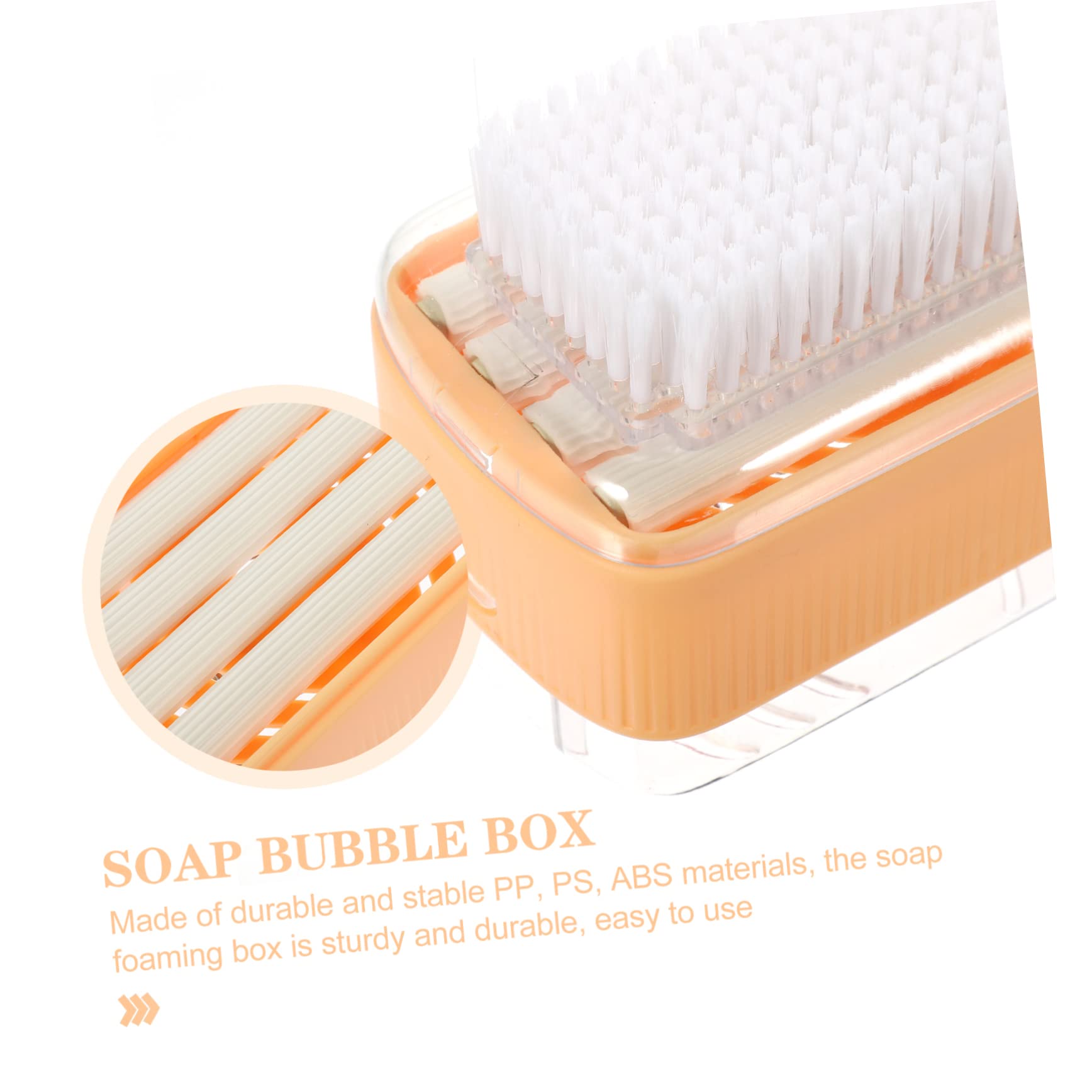 3pcs Box Soap Foaming Box Soap Dispenser with Roller Laundry Soap Dispenser Bathroom Soap Dish Kitchen Soap Dish Bar Soap Roller Soap Pp Brush Holder Multifunction Travel