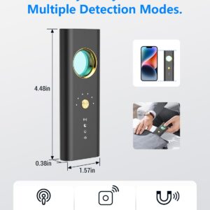 Hidden Camera Detectors and Bug Detector - RF and GPS Tracker Detector with 6 Sensitivity Levels and 4 Professional Modes for Office, Hotels, Bathroom