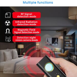 Hidden Camera Detectors and Bug Detector - RF and GPS Tracker Detector with 6 Sensitivity Levels and 4 Professional Modes for Office, Hotels, Bathroom