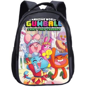 potekoo student lightweight durable knapsack the amazing world of gumball book bag casual wear resitant daypack for teens