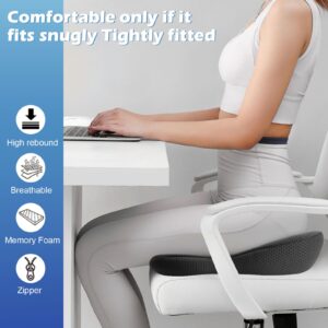 MOMOLILY Seat Cushion, Oversized high-Density Memory Foam Cushion for Pressure Relief, Seat Cushion for Long Sitting Hours o Office & Home Chair, Wheelchair