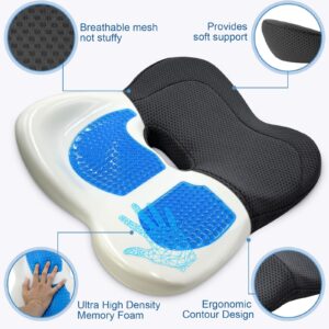 MOMOLILY Seat Cushion, Oversized high-Density Memory Foam Cushion for Pressure Relief, Seat Cushion for Long Sitting Hours o Office & Home Chair, Wheelchair