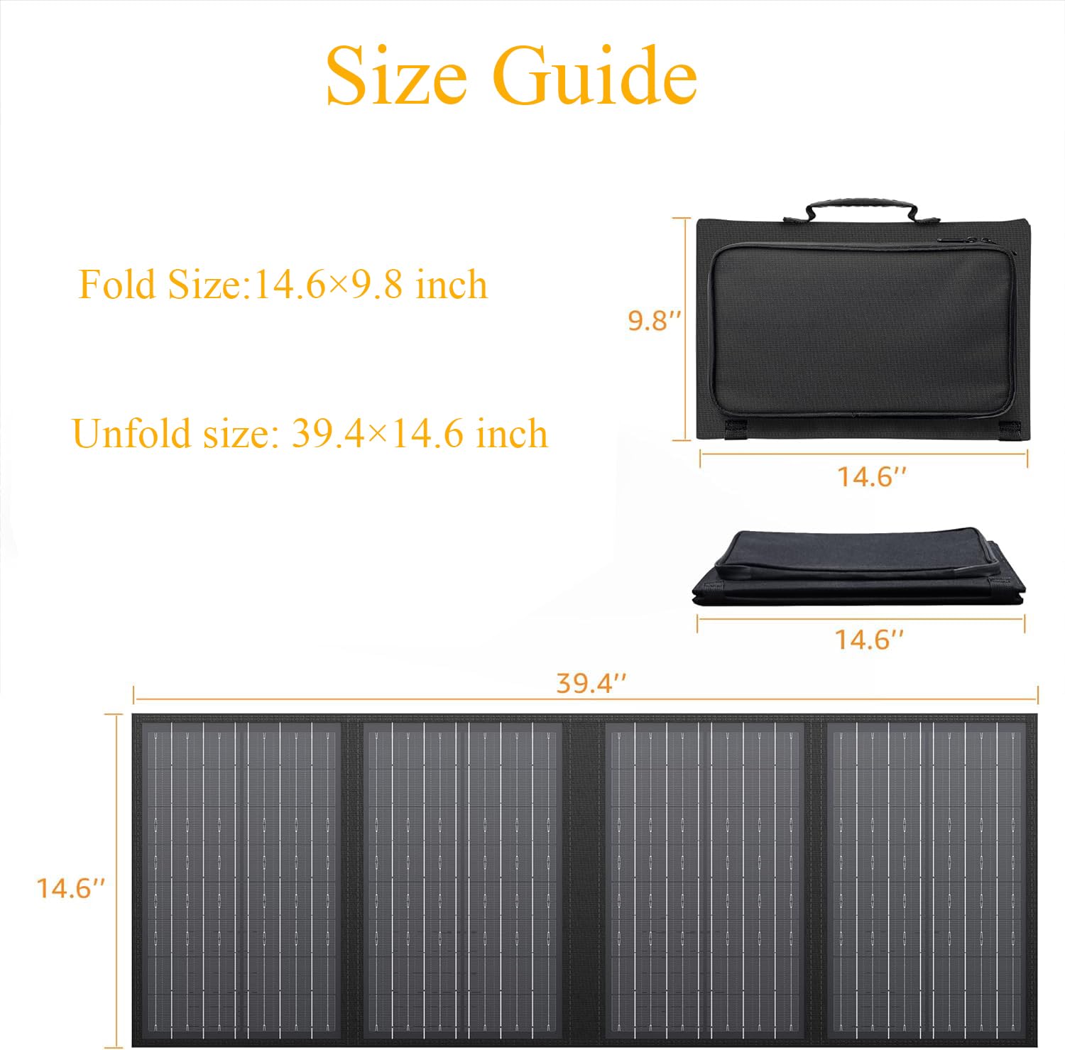 EnginStar Portable Power Station, 300W 296Wh Battery Bank with 110V Pure Sine Wave, 60W Foldable Solar Panel with 18V DC Outlet for Portable Power Stations