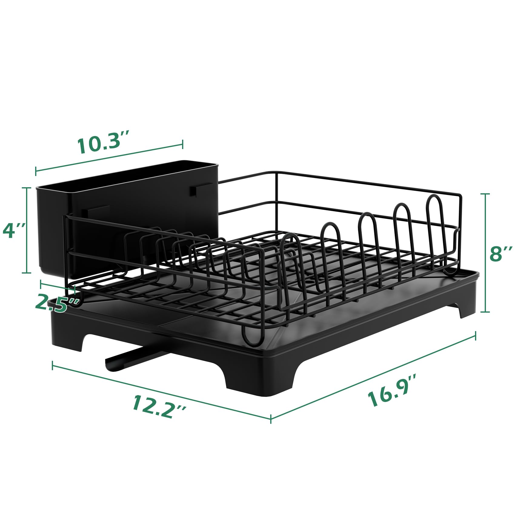 Dish Drying Rack, Space-Saving Dish Rack, Single Layer Cup Holder Dish Racks For Kitchen Counter, Drying Rack For Kitchen Sink, Collection Dish Drainer Board Utensil Holder Kitchen Dish Drying Rack