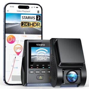 【Bundle: VIOFO A119 Mini 2 + HK4 Hardwire Cable】 VIOFO Mini Dash Cam Front A119 Mini 2, STARVIS 2 Sensor, 2K 60fps/HDR 30fps Voice Control Car Dash Camera with 5GHz Wi-Fi GPS, 24H Parking Mode