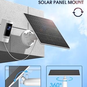 EBL Solar Panel Compatible for Ring Camera, 5V 5W Portable Camera Solar Charger Compatible for Spotlight Cam Battery and Stick Up Cam Battery 2nd & 3rd Gen