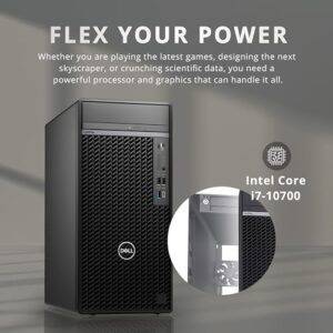 Dell OptiPlex 7080 Gaming Desktop Mini Tower, Intel Core i7-10700 Processor, 32GB RAM, 1TB PCIe SSD, Intel UHD Graphics, Windows 11 Pro, Black