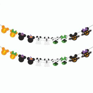 mickey inspired halloween garland banner mickey minnie halloween decorations for mickey minnie theme halloween party birthday party