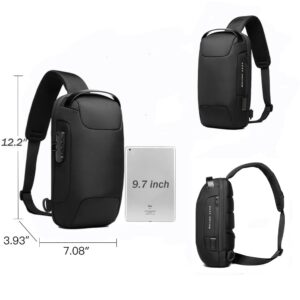 M.Baowant Waterproof Men's Chest Bag Shoulder bags Crossbody Sling Backpack for Men Fits Traveling, Sporting, Cycling, Daily