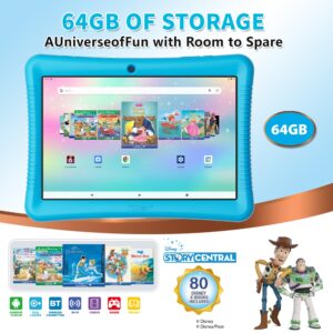 Contixo Kids Tablet, K102 Tablet for Kids and KB-5 Kids Headphones Bundle,10-inch HD, Ages 3-7, Toddler Tablet with Camera, Parental Control, Android 10, 32GB, WiFi, Learning Tablet for Kids