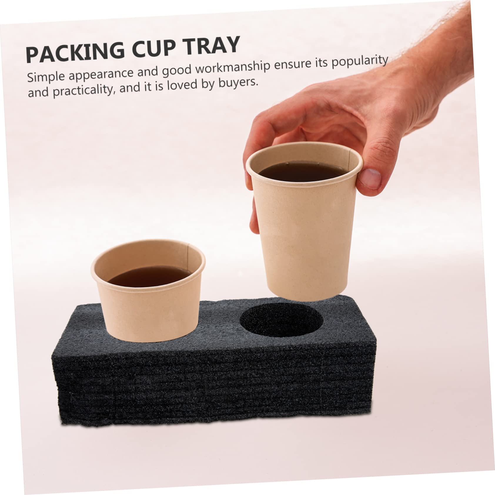 ULTECHNOVO 6 Pcs Milk Tea Cup Holder Cup Holders for Drinks Foam Cup Holder Car Trays Terrariums Takeout Packing Supply Cupholders for Your Car Pearl Cotton Refrigerator Tea Set re-usable