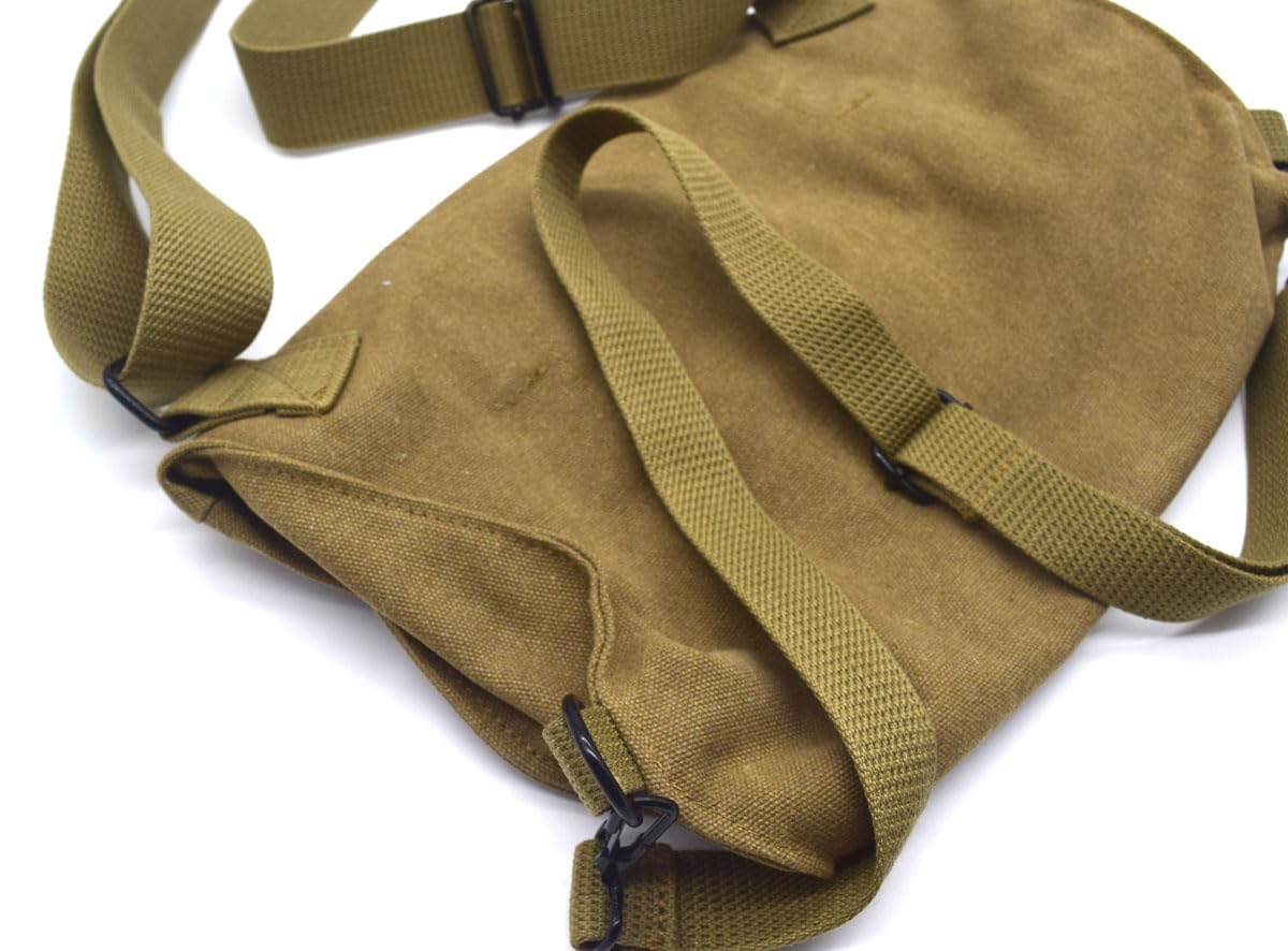 Replica WW2 U.S. ARMY LIGHTWEIGHT SERVICE GAS MASK BAG khaki Color