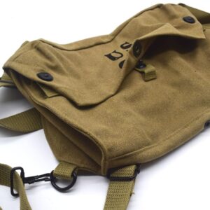 Replica WW2 U.S. ARMY LIGHTWEIGHT SERVICE GAS MASK BAG khaki Color