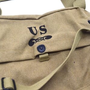 Replica WW2 U.S. ARMY LIGHTWEIGHT SERVICE GAS MASK BAG khaki Color