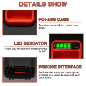 OHYES BAT 2Pack 40 Volt MAX 3.0Ah Lithium ion Replacement Battery