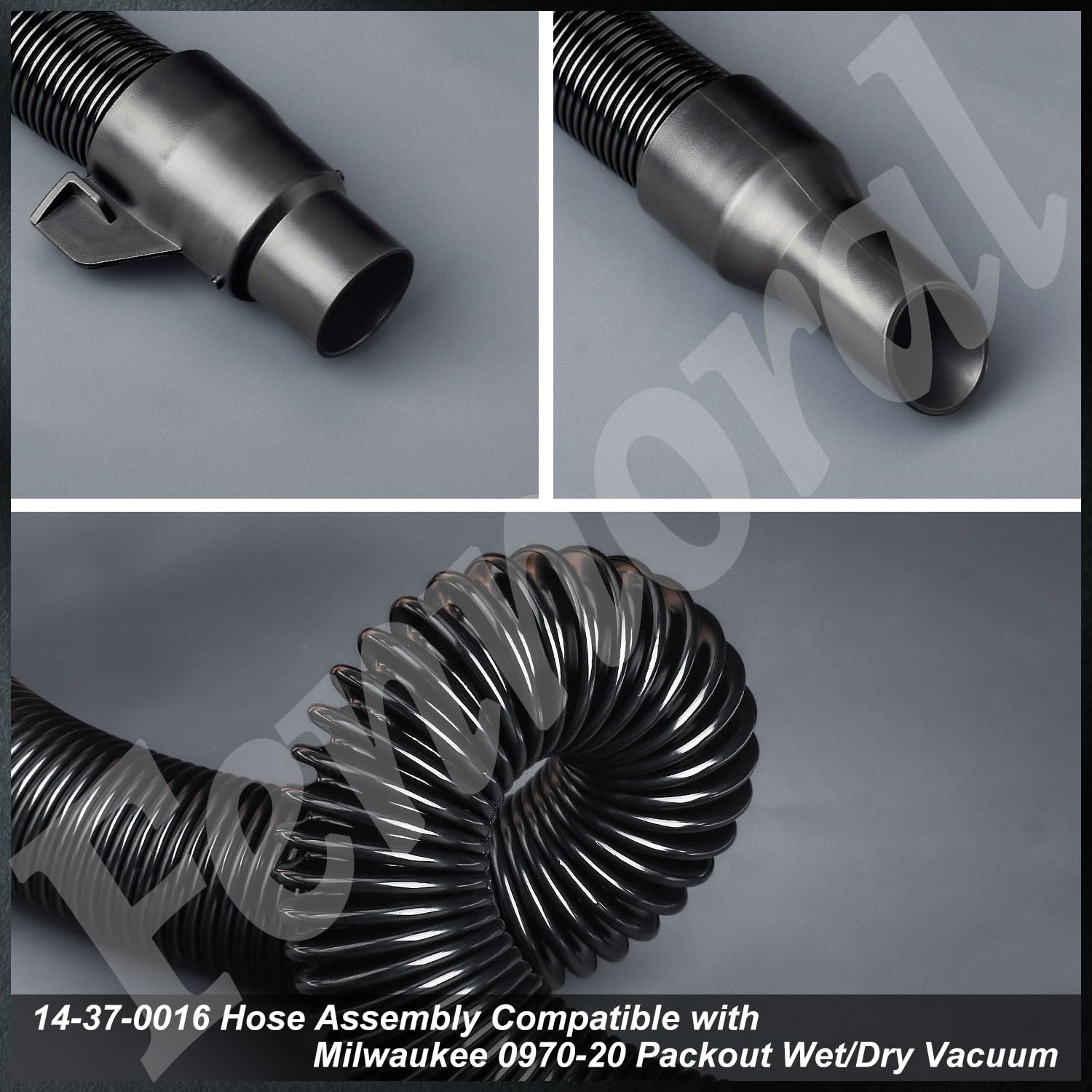 14-37-0016 Hose Assembly for Milwaukee M18 PACKOUT Wet/Dry Vacuum Model 0970-20, Works for Both Wet or Dry Pickup