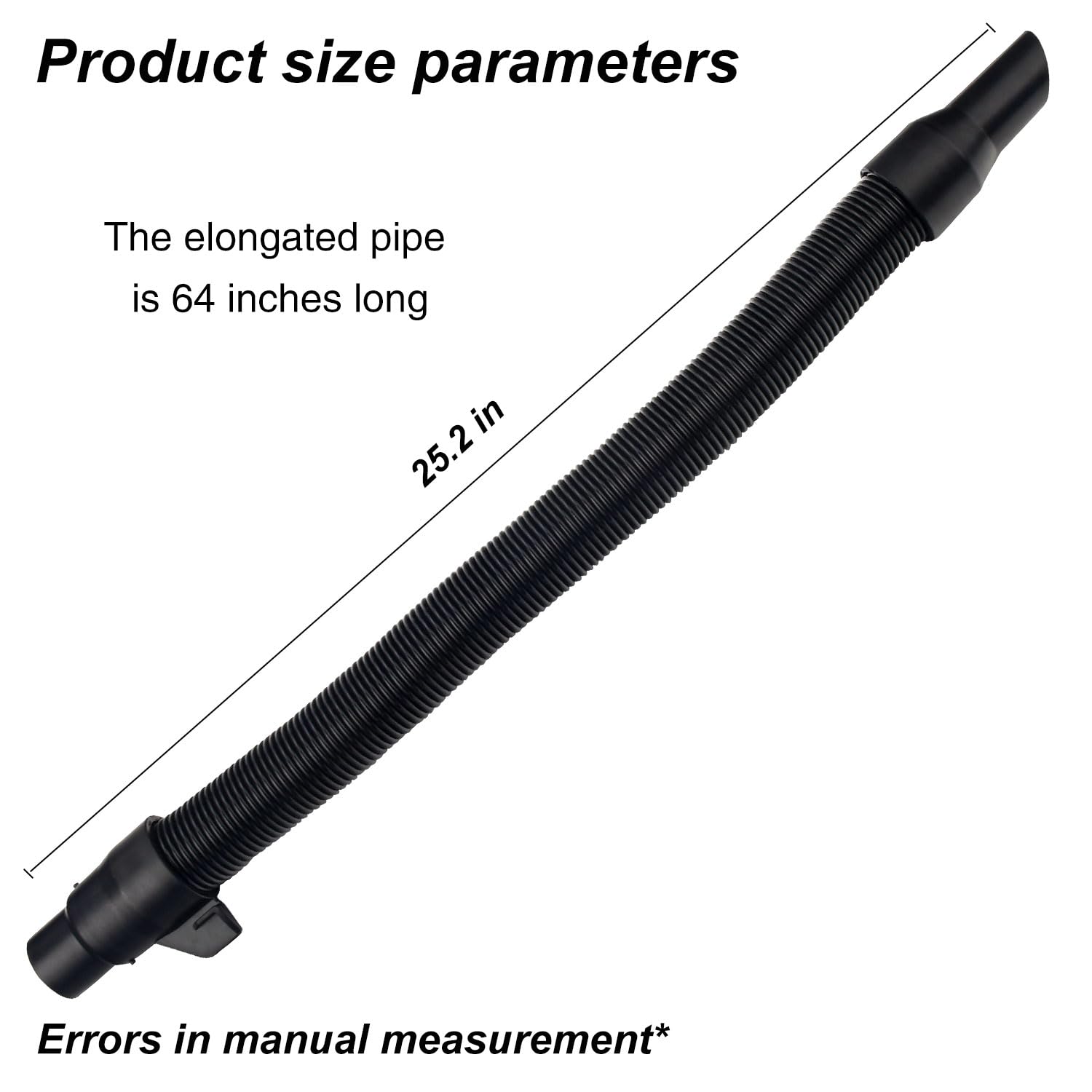 14-37-0016 Hose Assembly for Milwaukee M18 PACKOUT Wet/Dry Vacuum Model 0970-20, Works for Both Wet or Dry Pickup