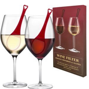 wine wand wine filters histamine ＆ sulfite remover, the wand wine purifier, wine wands filters - pack of 8