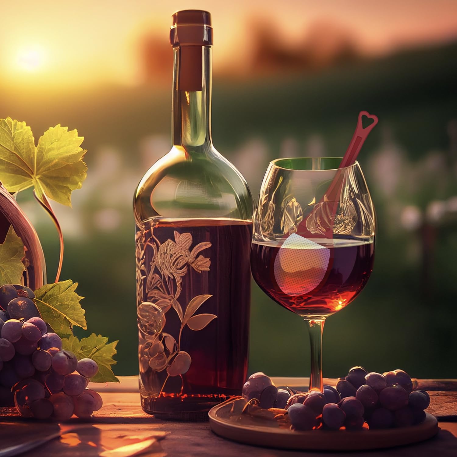 Wine Wand Wine Filters Histamine ＆ Sulfite Remover, the Wand Wine Purifier, Wine Wands Filters - Pack of 8