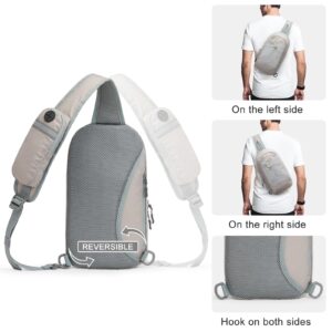 G4Free Sling Bag RFID Blocking Lightweight Crossbody Backpack Chest Shoulder Bag for Travel Sports Running