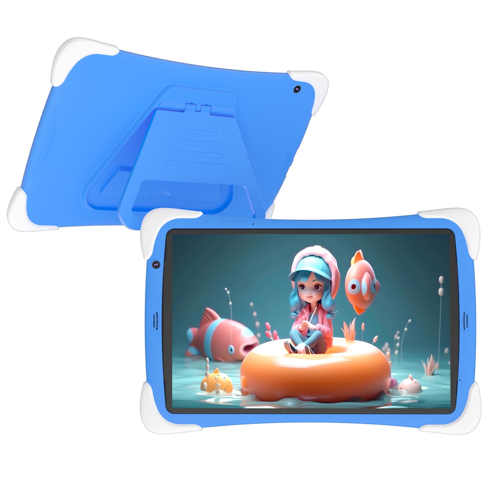 Kids Tablet Toddler Tablet 10 inch Android 12 Tablet for kid, 32GB Tableta for Boys Girls 2GB RAM WiFi Dual Camera 10.1" IPS Safety Eye Protection Screen Parental Control APP Latest Model Kid Tablets