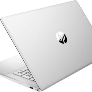 HP 17 17.3" Touchscreen HD+ Laptop Computer, Quad-Core AMD Ryzen 3 5300U (Beat i3-1115G4), 8GB DDR4 RAM, 512GB PCIe SSD, WiFi 6, Bluetooth 5.2, Natural Silver, Windows 11 Home, BROAG Cable
