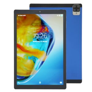 zopsc 10 inch tablet, hd ips tablet with octa core cpu, 4gb+64gb, 128gb expandable, 5mp+8mp dual camera, 5000mah battery, supports 3g network and 5g wifi, blue (us plug)