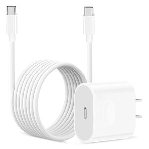 iphone 15 pro/15 pro max charger, 35w usb c charger block with 10ft usb-c to c fast charing cable for iphone 15/15 pro/15 pro max/15 plus, ipad pro 12.9/11, ipad air 5/4, ipad 10