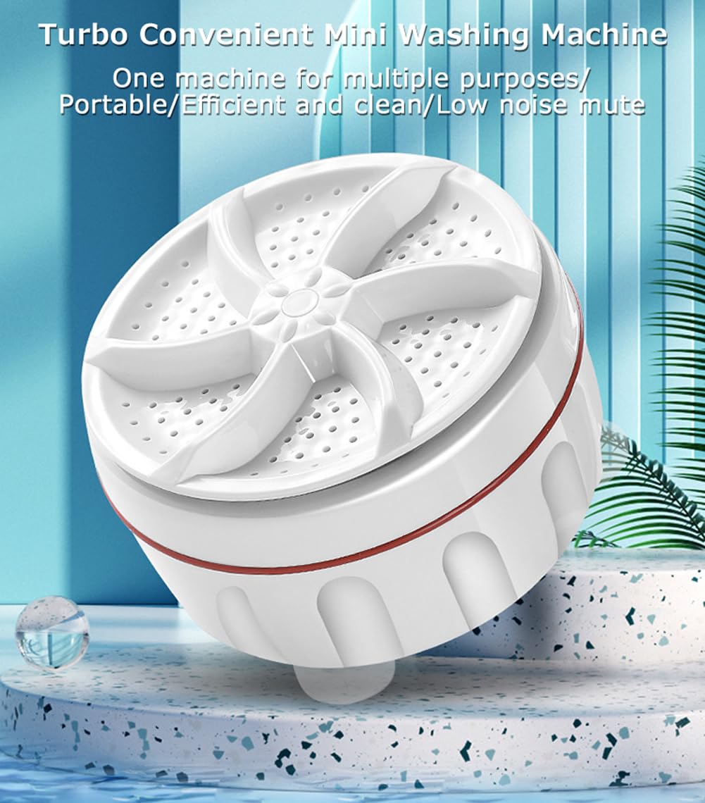 UEncounter Portable Washer USB Powered Cleaning Washing Machine Mini Turbo Washer for Socks Underwear and Baby Clothes