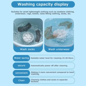 UEncounter Portable Washer USB Powered Cleaning Washing Machine Mini Turbo Washer for Socks Underwear and Baby Clothes