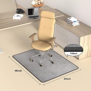 Heavy Duty Office Chair Mat for Carpet and Hardwood Floor Bohemian Desk Chair Mat Rug 36'' x 48'' Jacquard Woven Surface Floor mats for Office Home