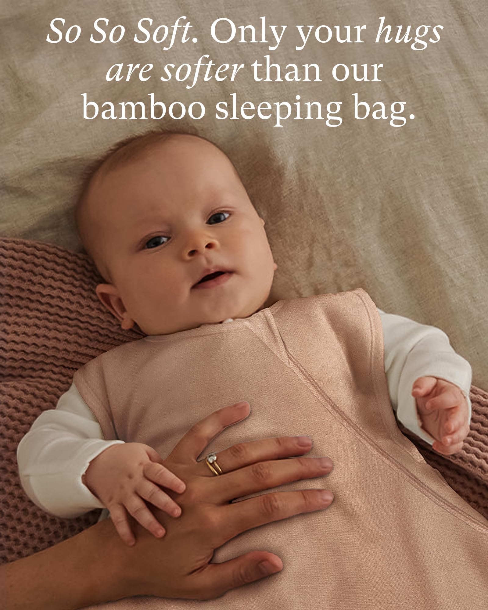 PurComfy Supersoft Sleep Sack 0.5 TOG, Premium Bamboo Viscose Baby Sleeping Bag, Lightweight Sleepsack 6-15 Months