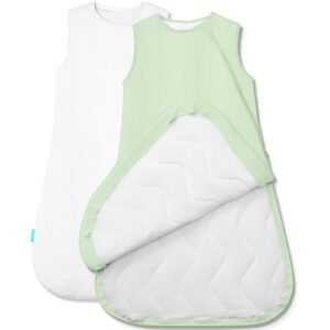 purcomfy quilted supersoft sleep sack, 2.5 tog premium bamboo viscose warm baby sleeping bag, 2-way zipper 6-15 months