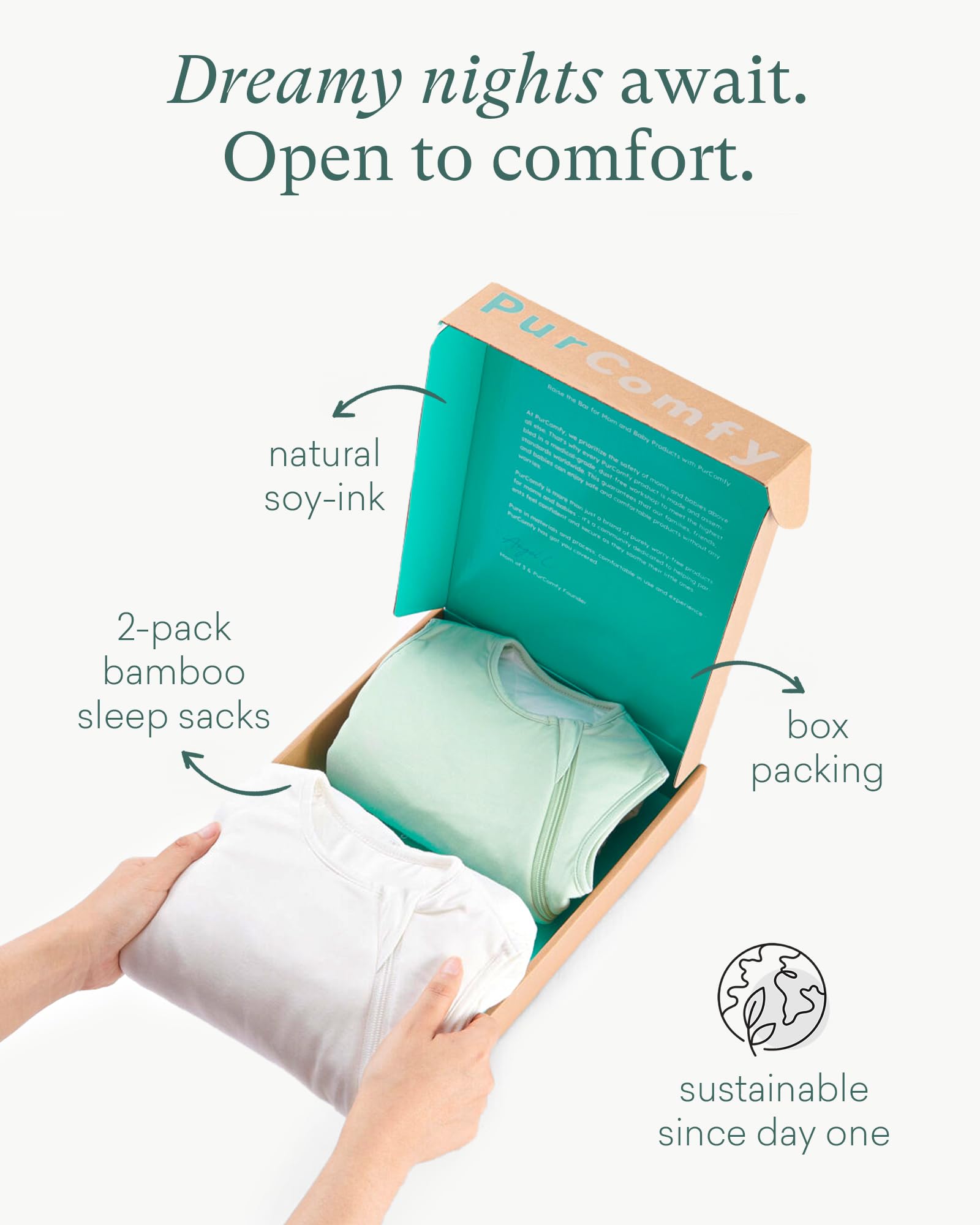 PurComfy Quilted Supersoft Sleep Sack, 2.5 TOG Premium Bamboo Viscose Warm Baby Sleeping Bag, 2-Way Zipper 6-15 Months