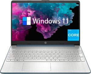 hp 15.6 inch laptop for college students, business, intel core i3-1115g4, 16gb ram, 1tb ssd, windows 11 home, hdmi, sd card reader, wi-fi, webcam, spruce blue, pcm
