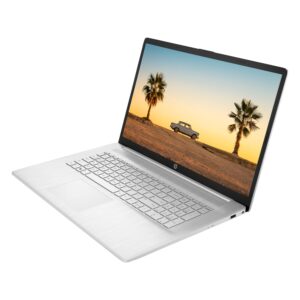 HP 2023 Newest 17 Laptop, 17.3" HD+ Touchscreen Display, AMD Ryzen 5 7530U Processor (Beats i7-1165G7), 32GB RAM, 1TB SSD, Wi-Fi 6, HDMI, Backlit KB, Webcam, Windows 11 Home, Silver, KKE Accessories