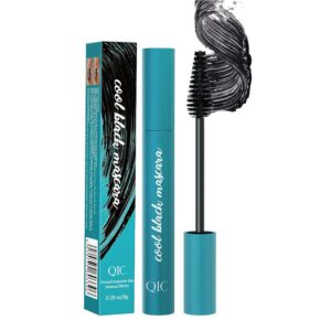volume and length thrive black mascara 4d volumizing thick curling mascara waterproof, no smudging, no clumping, no flaking, thick & black, best mascara for women 0.28 oz/ 8g