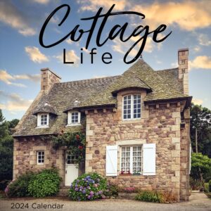 tf publishing 2024 cottage life wall calendar | large grids for appointments and scheduling | vertical monthly wall calendar 2024 | home and office organization | premium gloss paper | 12"x12"