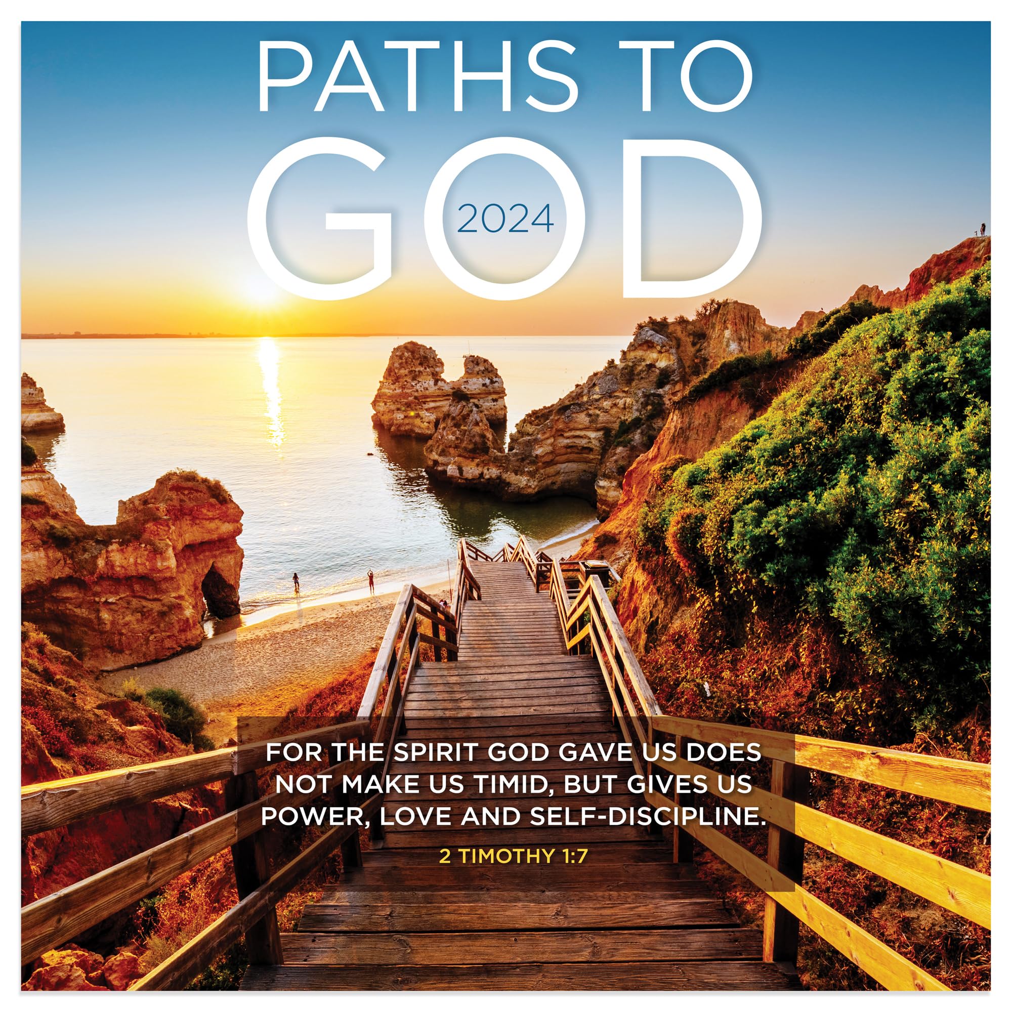 TF PUBLISHING 2024 Paths to God Mini Calendar | Large Grids for Appointments and Scheduling | Vertical Monthly Wall Calendar 2024 | Home and Office Organization | Premium Thick Gloss Paper | 7"x7"