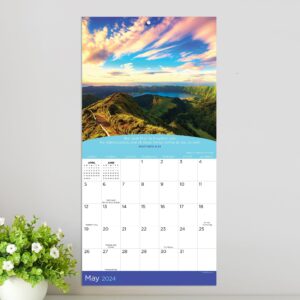 TF PUBLISHING 2024 Paths to God Mini Calendar | Large Grids for Appointments and Scheduling | Vertical Monthly Wall Calendar 2024 | Home and Office Organization | Premium Thick Gloss Paper | 7"x7"