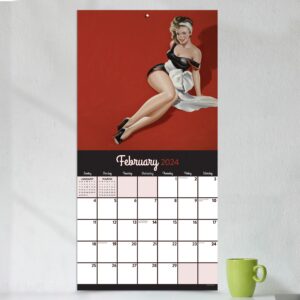 TF PUBLISHING 2024 PinUps Wall Calendar | Large Grids for Appointments and Scheduling | Vertical Monthly Wall Calendar 2024 | Home and Office Organization | Premium Matte Paper | 12"x12”