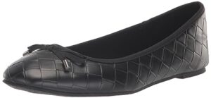 evans women's ballet flat, black, 5 wide