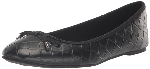 EVANS Women's Ballet Flat, Black, 5 Wide