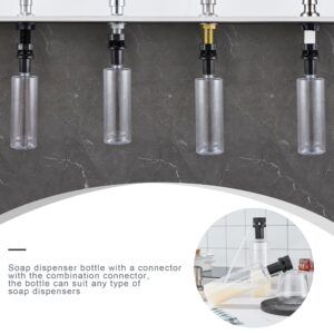 Updated Soap Dispenser Bottle for Kitchen Sink Bottle Replacement （500ML/17oz） DJS-ZYP-DJT-TM