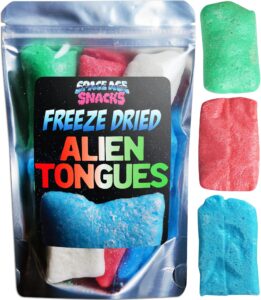 premium freeze dried alien tongues candy - crunchy freeze dried candy shipped in box for extra protection - freeze dry candy dry freeze candy for all ages (4 ounce)