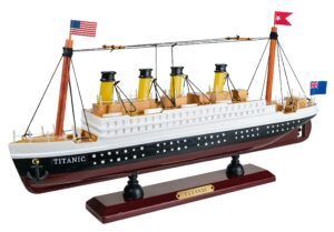 sailingstory wooden titanic model cruise ship liner 1/680 scale replica 14" titanic ship toys gifts