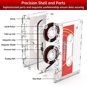 Blank Dictating Audio Cassette Tapes, Low Noise High Output - 90 Minute Recording Time for Lectures, Study, Music, Everyday Voice Recording (Pack of 5)